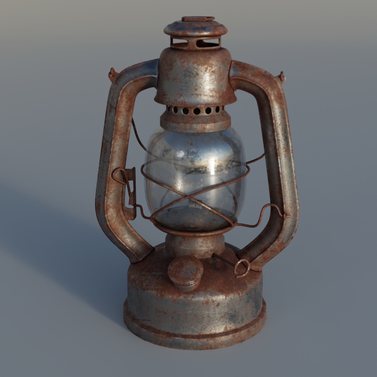 Storm Lantern rusty 3D model
