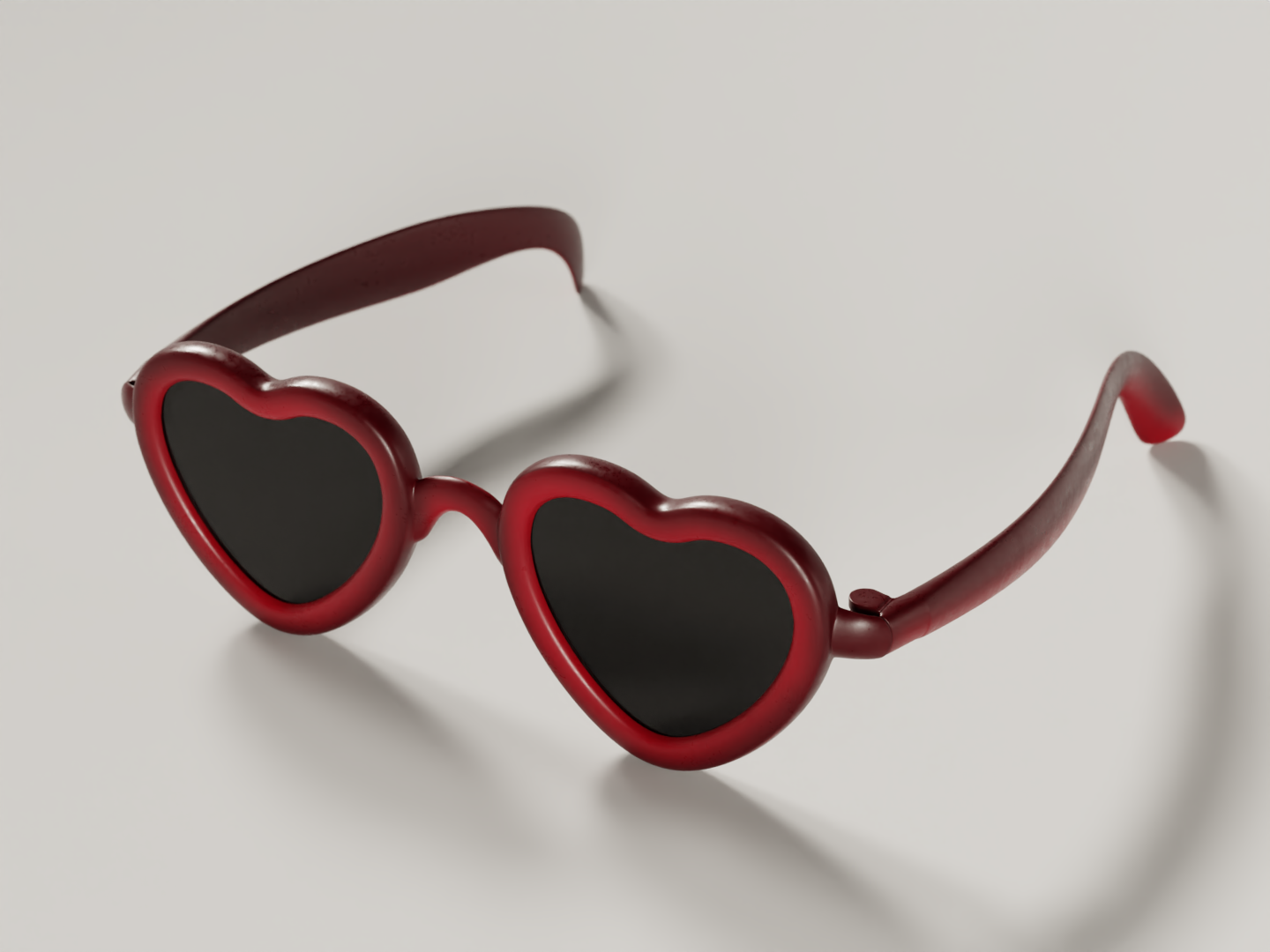 Heart shaped sunshades 3D model