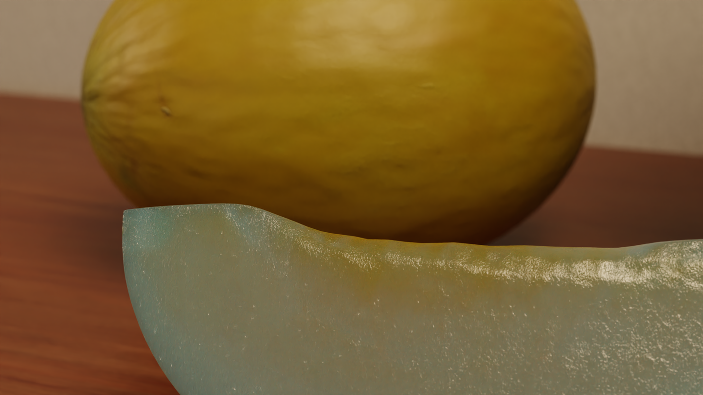 Melon set Canary 3D model