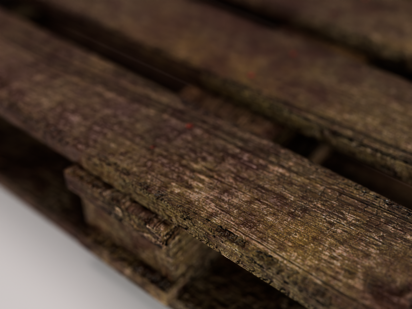 Wooden pallet set 3D model