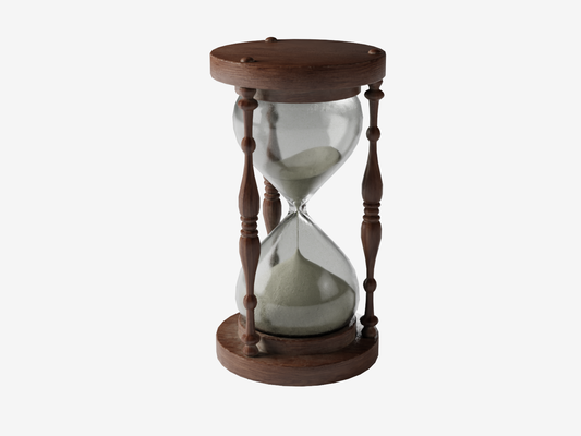 Hourglass old worn 3D model