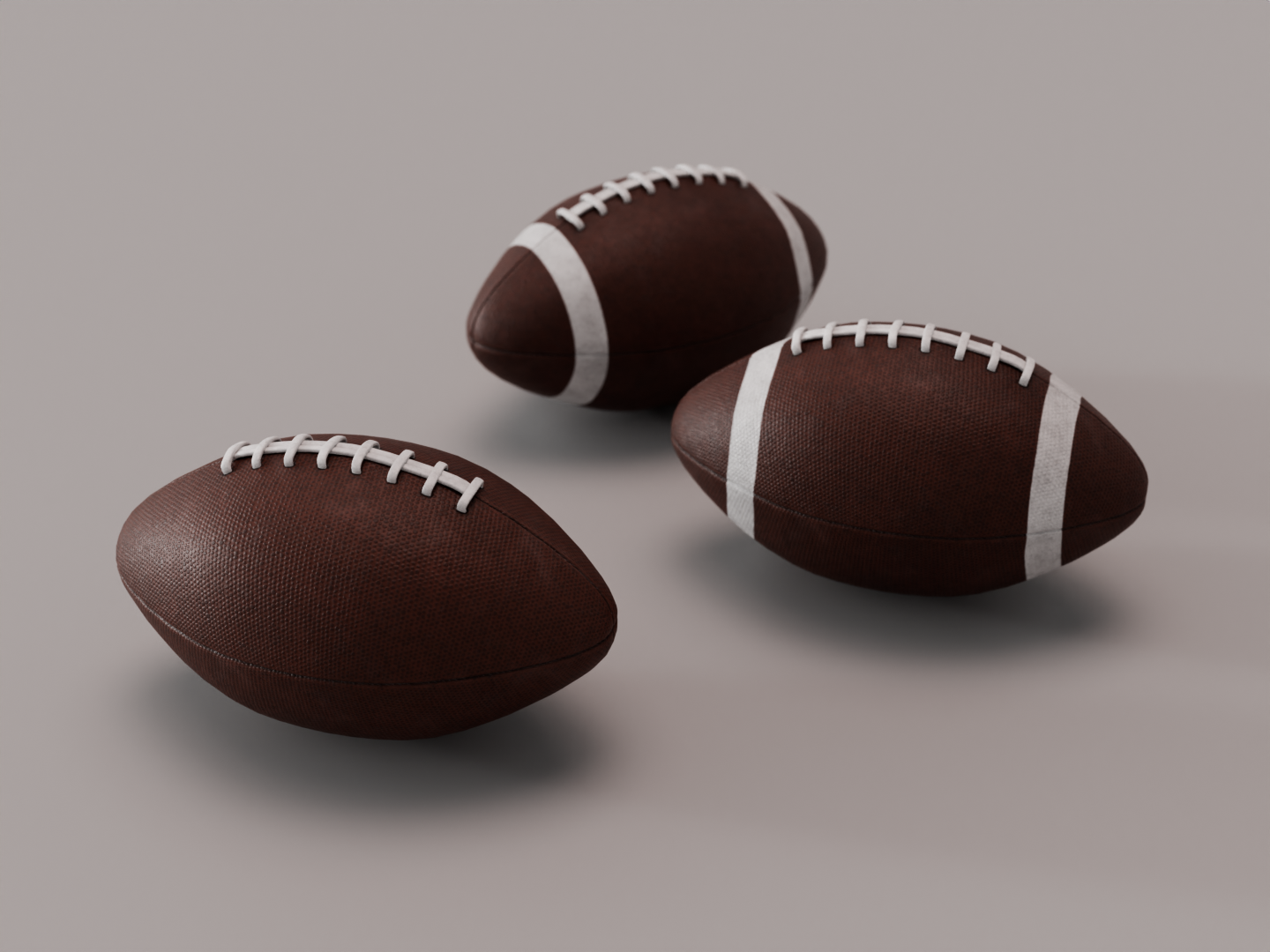 American football replica 3D model
