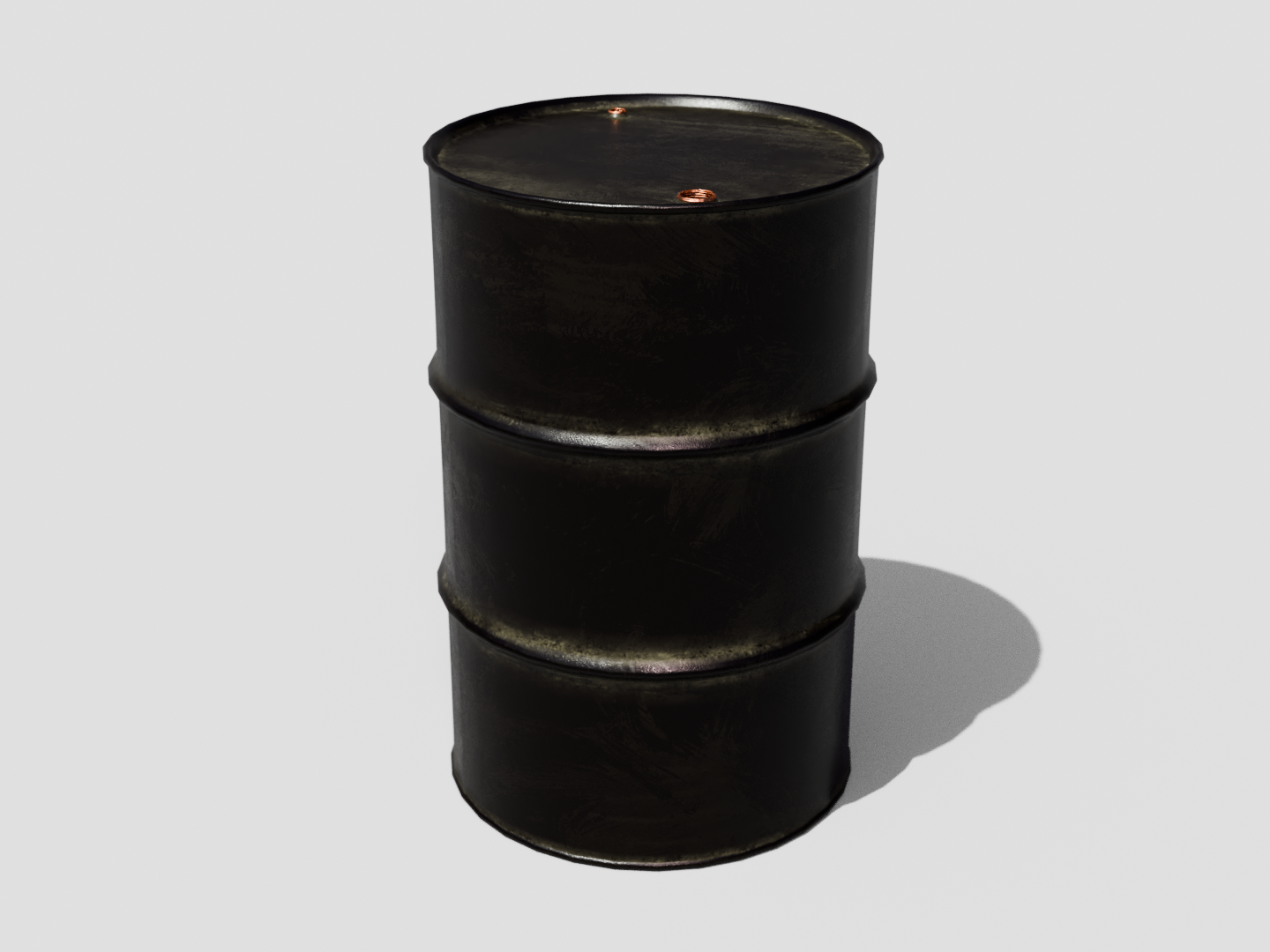 Oil drum set 3D model