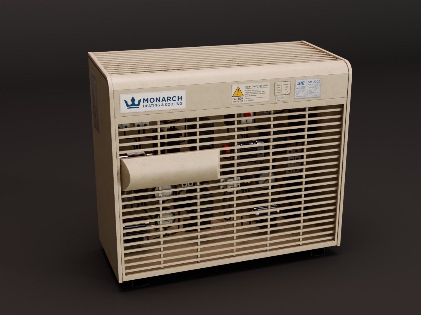 HVAC unit 3D model