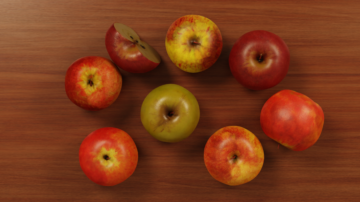 Variety of Apples 3D model