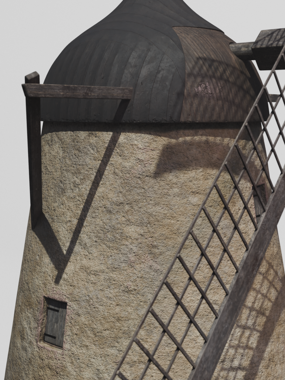 Old windmill 3D model