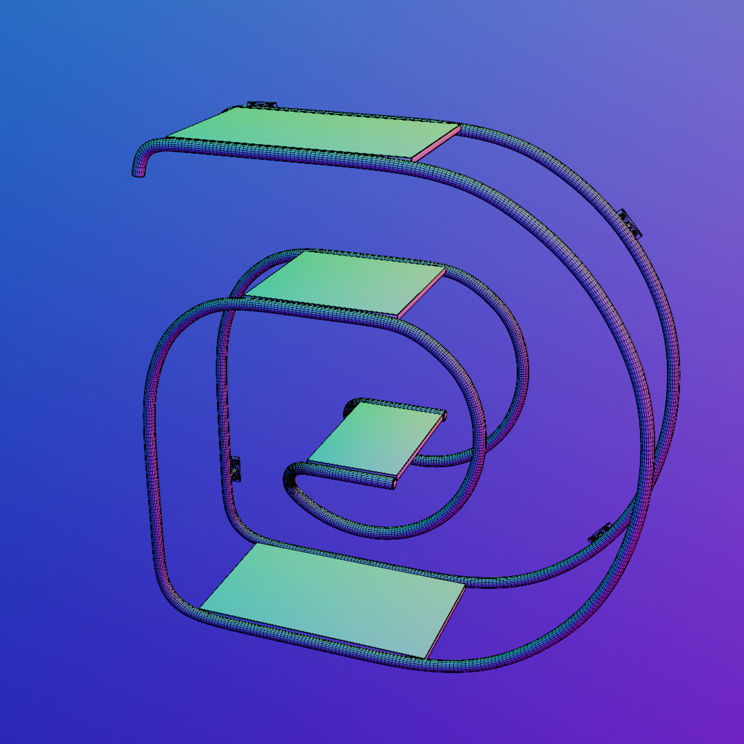 Wall mounted shelf 3D model