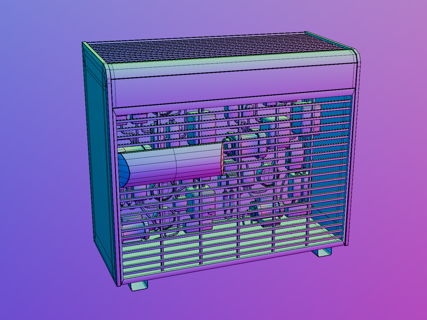 HVAC set 3D model