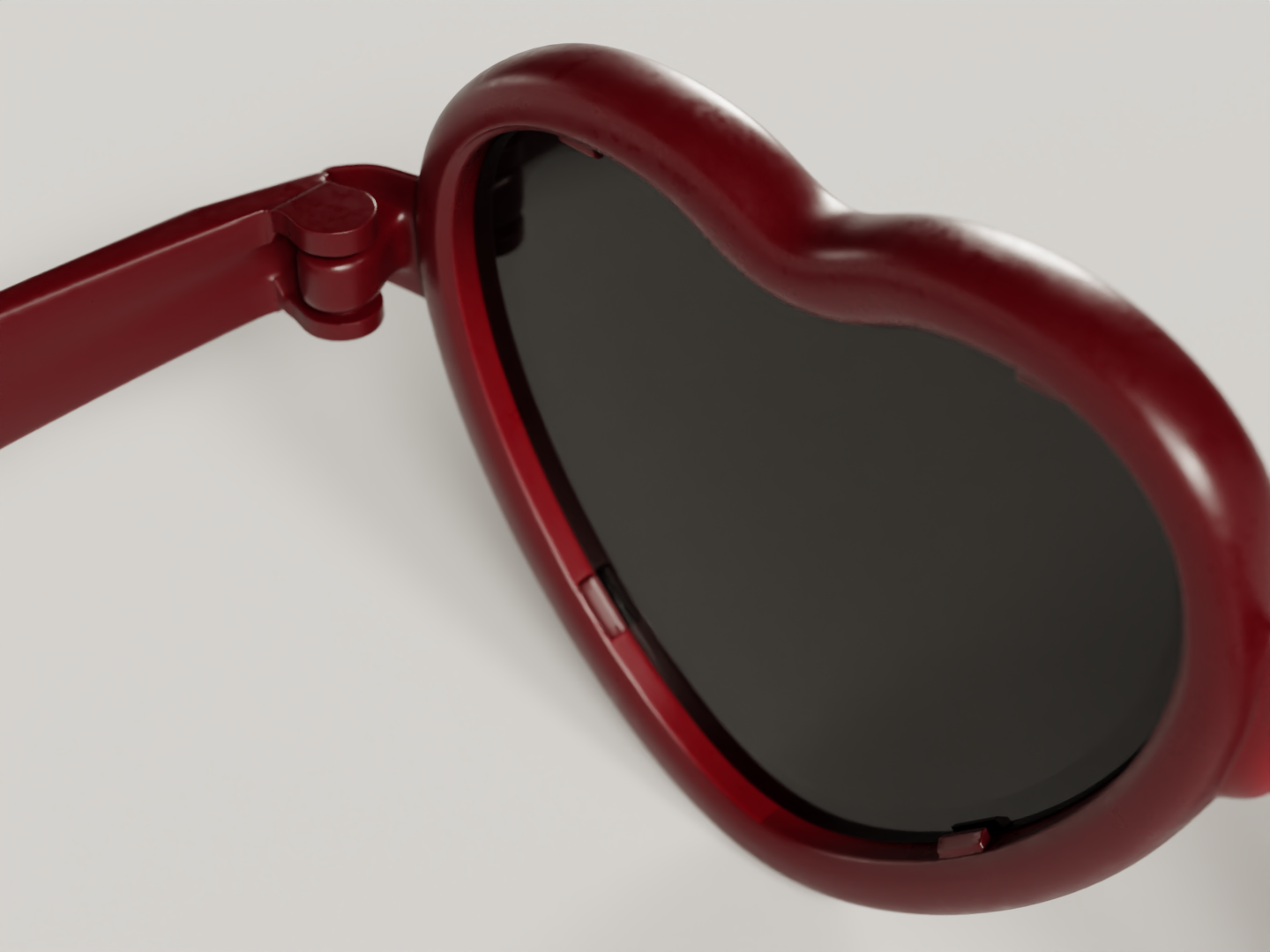 Heart shaped sunshades 3D model