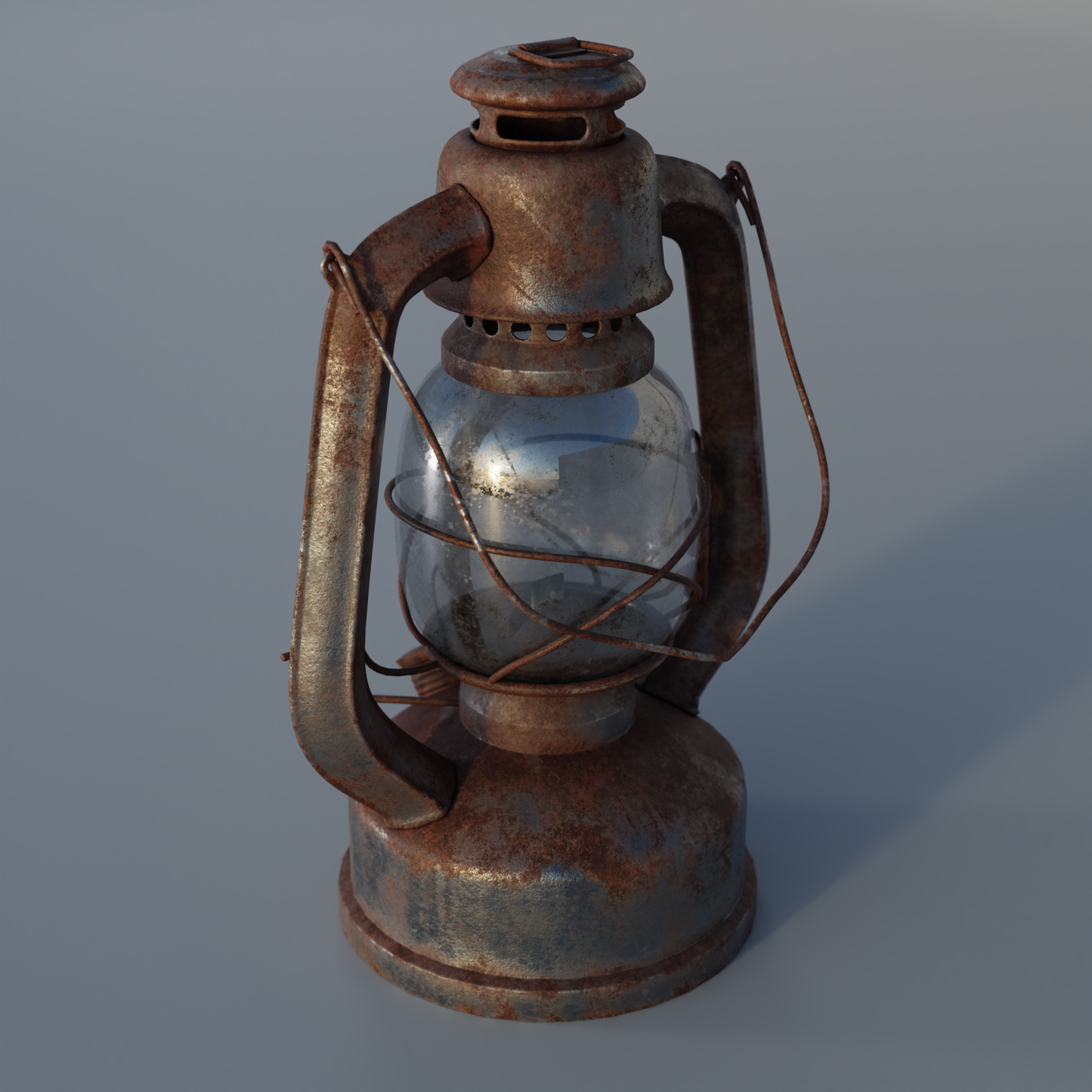 Storm Lantern rusty 3D model
