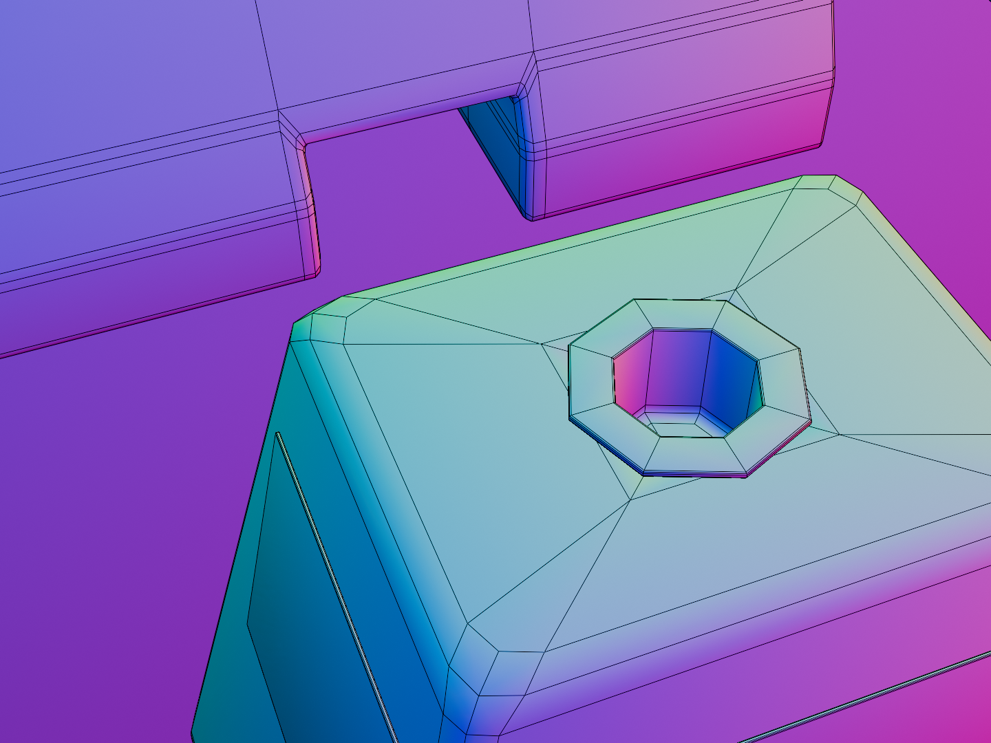 Concrete barrier set 3D model