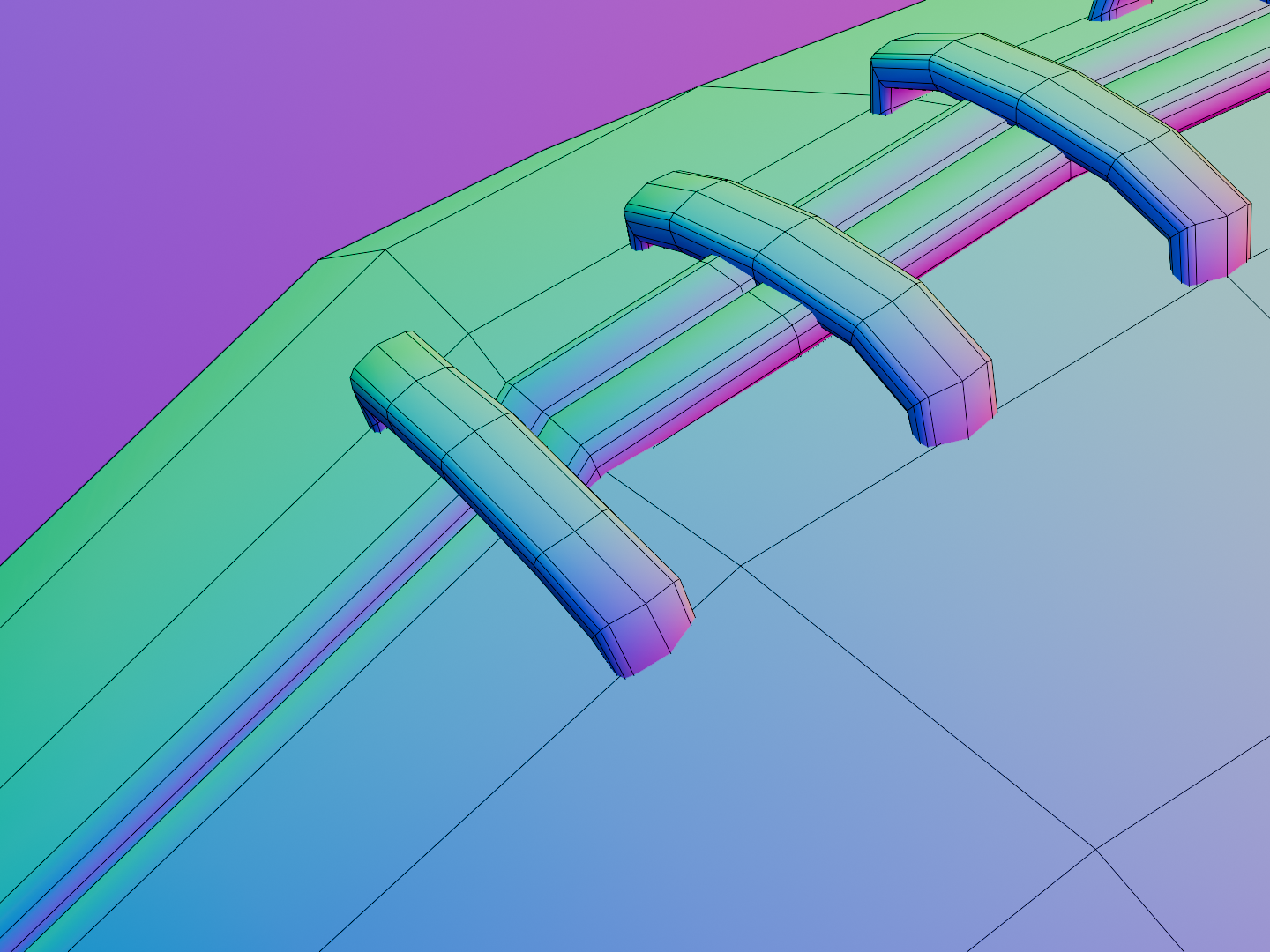 American football replica 3D model