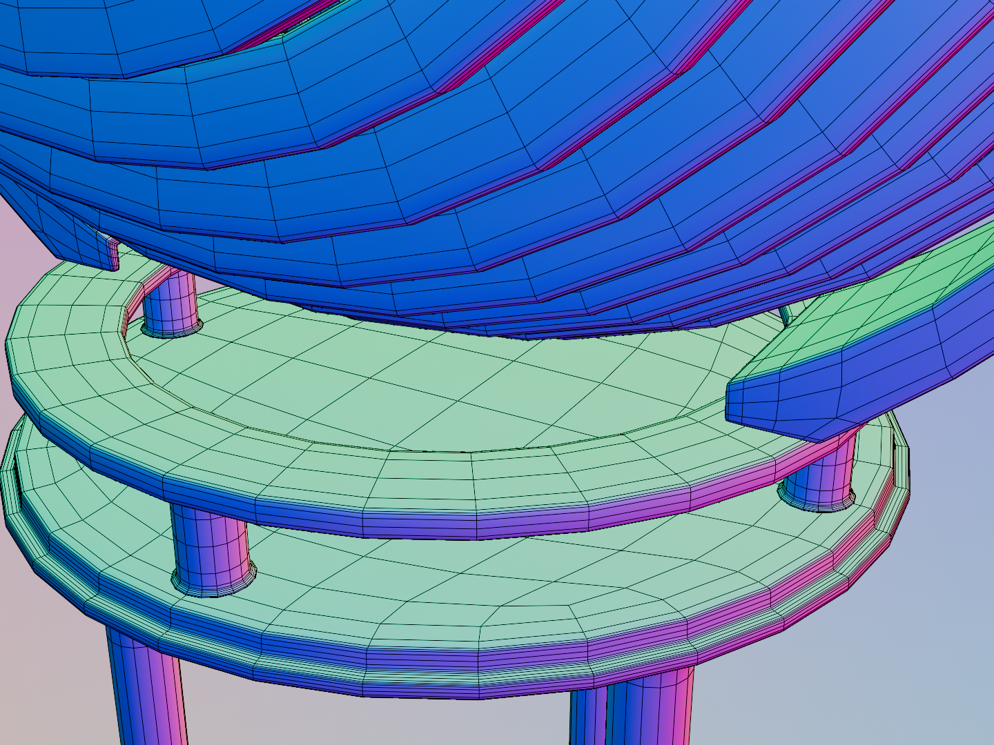 Fresnel light 3D model