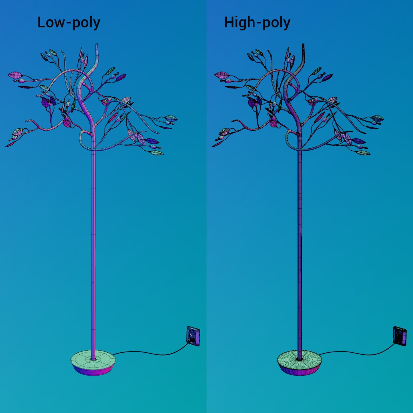 Tree lamp 3D model