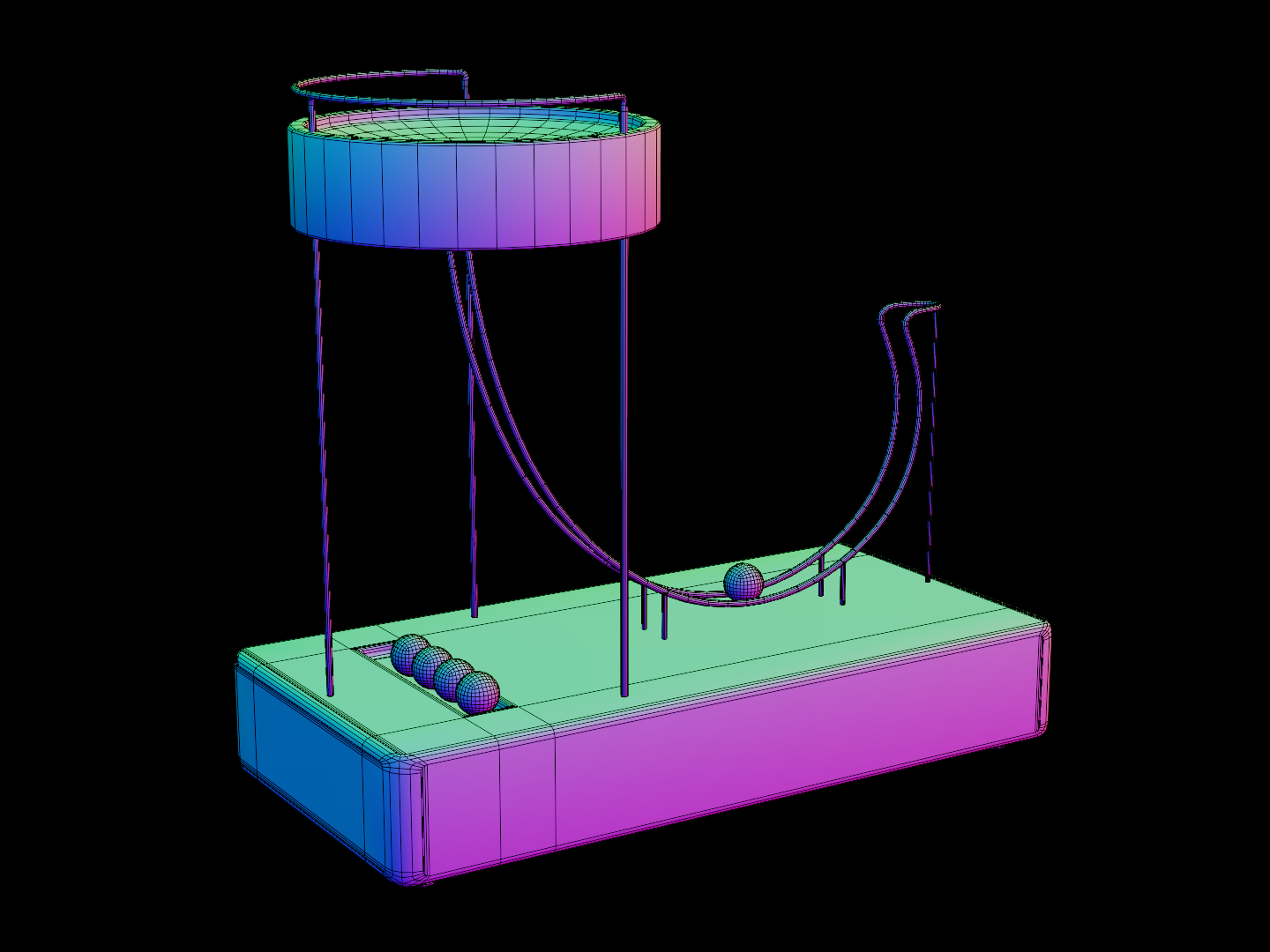 Perpetual motion device 3D model