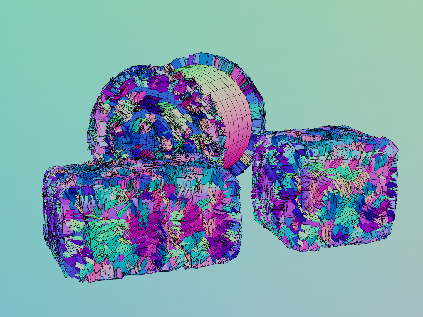 Hay bale set