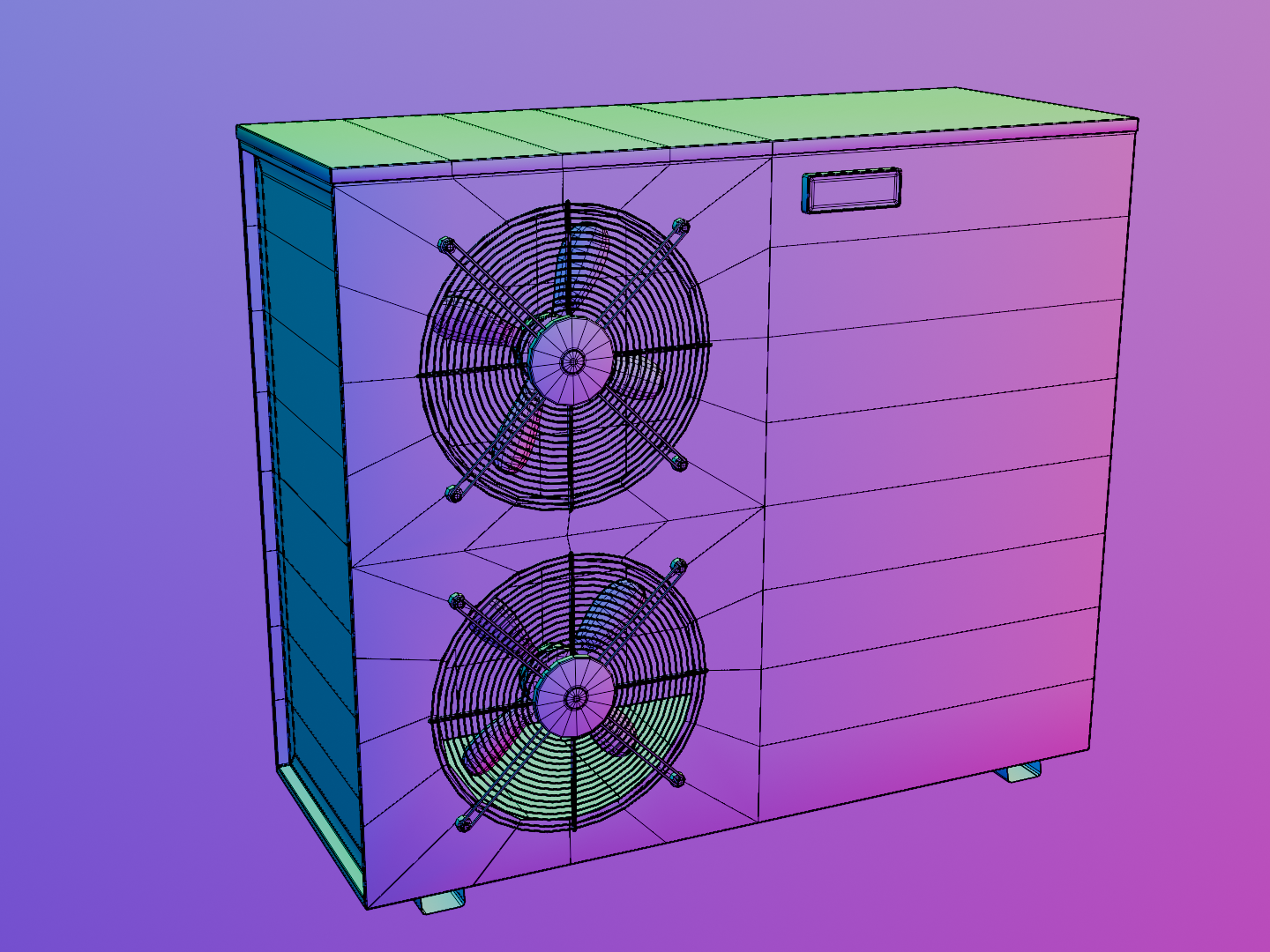 Dirty HVAC 3D model