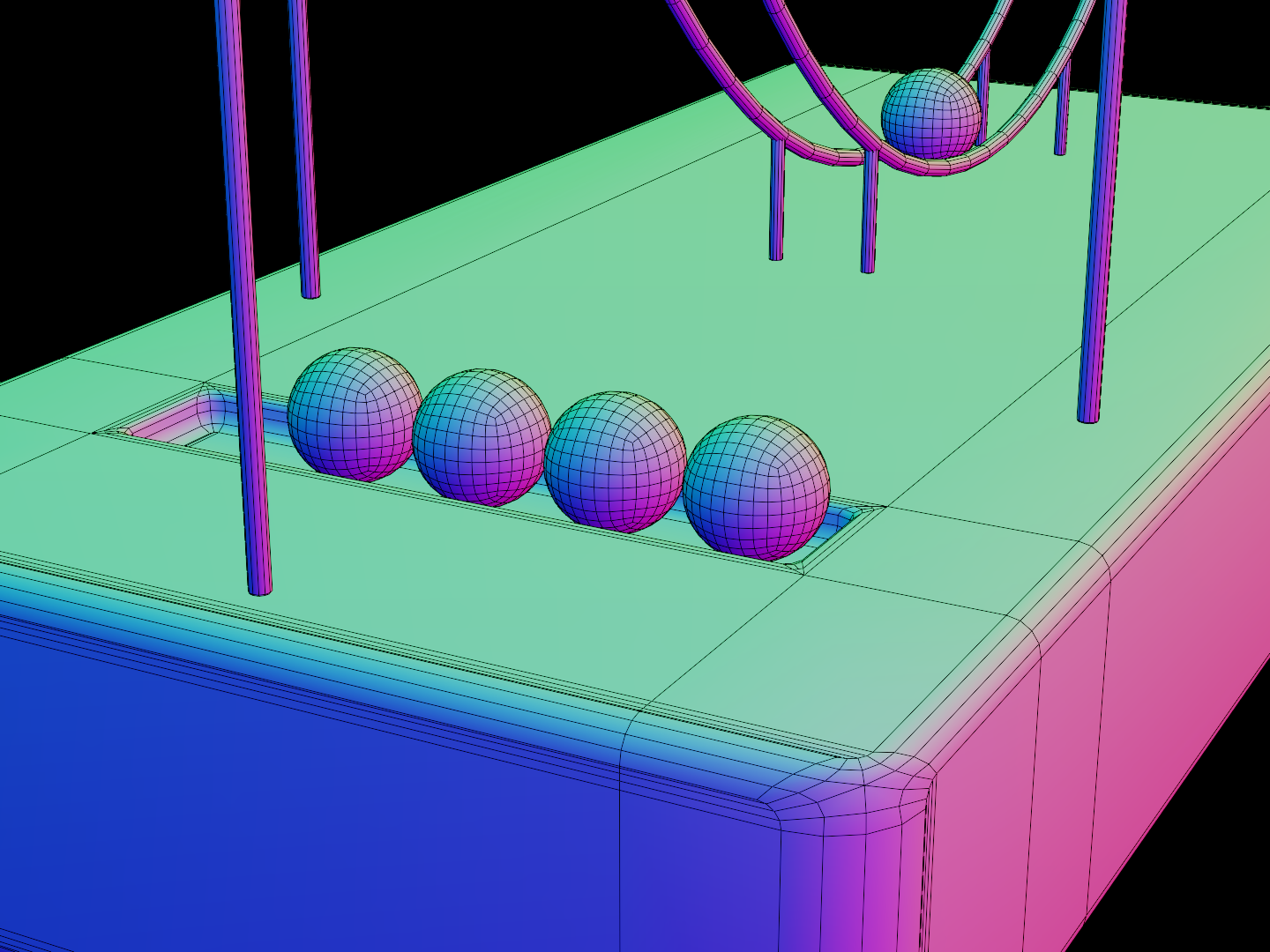 Perpetual motion device 3D model
