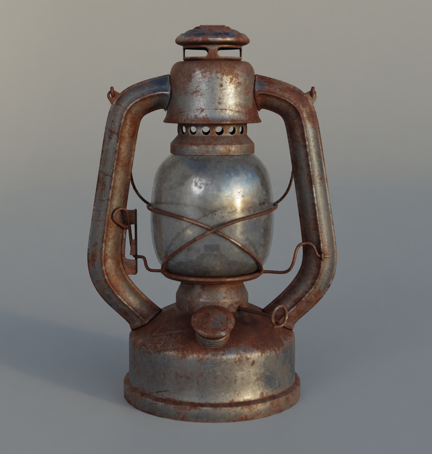 Storm Lantern rusty 3D model