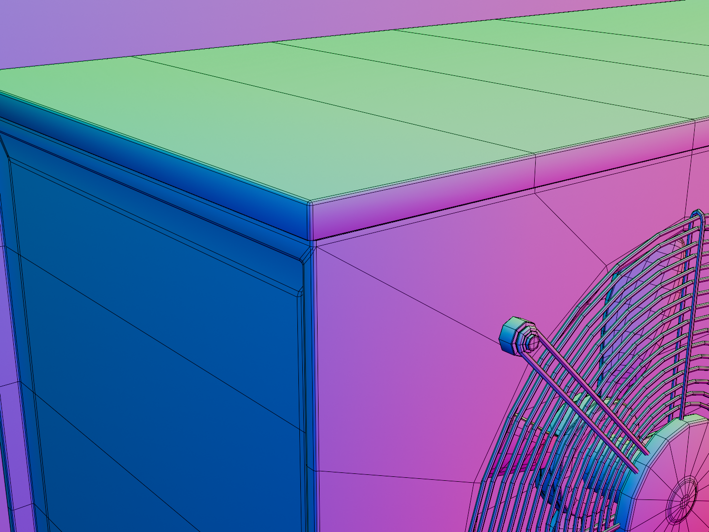 Dirty HVAC 3D model