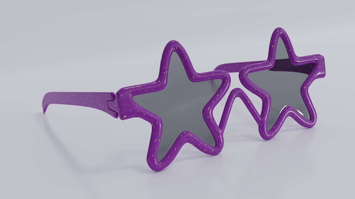 Star glasses 3D model