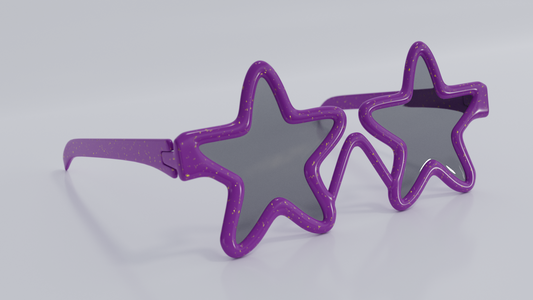 Star glasses 3D model