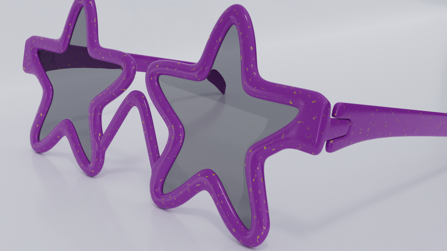 Star glasses 3D model