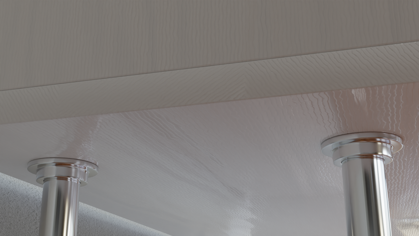 Shelf pinewood white 3D model