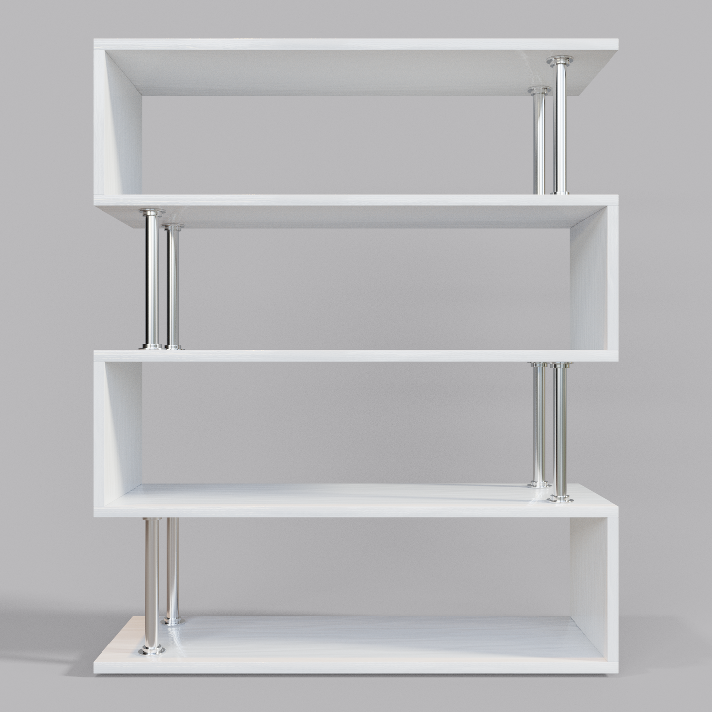 Shelf pinewood white 3D model