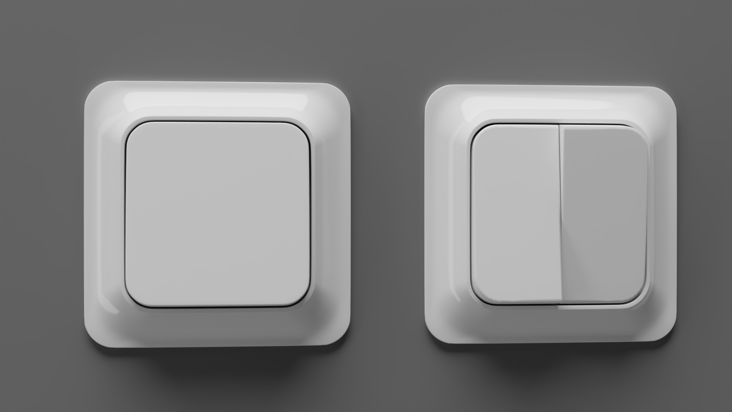 Trendy Light switch 3D model