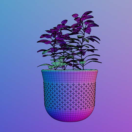 Shelf with assets 3D model