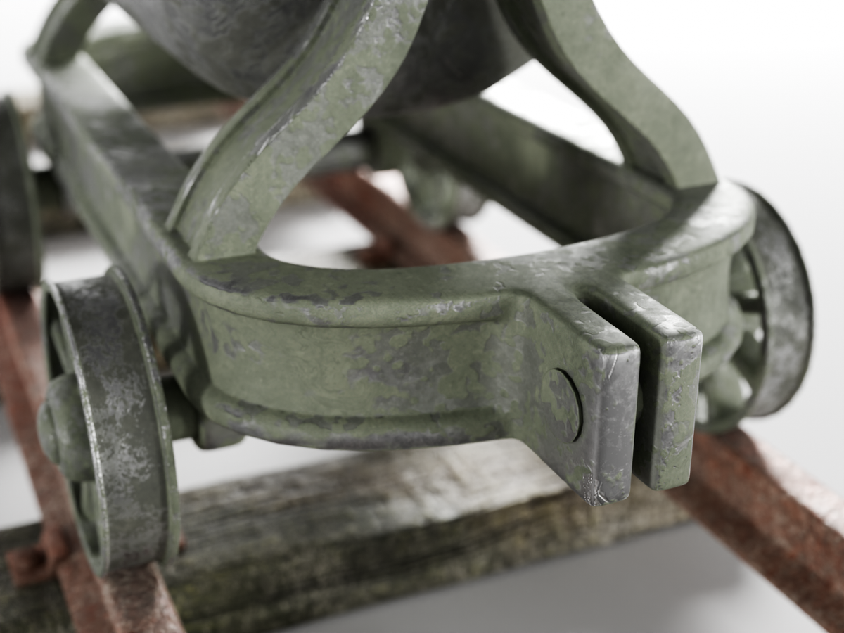 Railroad trolley set 3D model